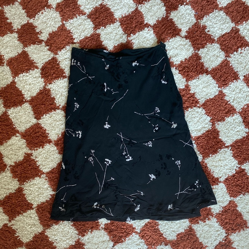 Armani Exchange vintage black floral skirt